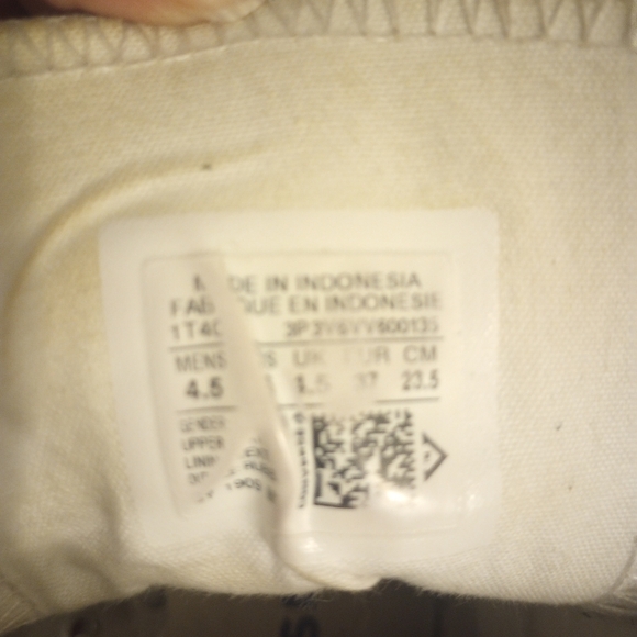 All White Leather Converse All Star High Top Sneakers - Picture 7 of 7